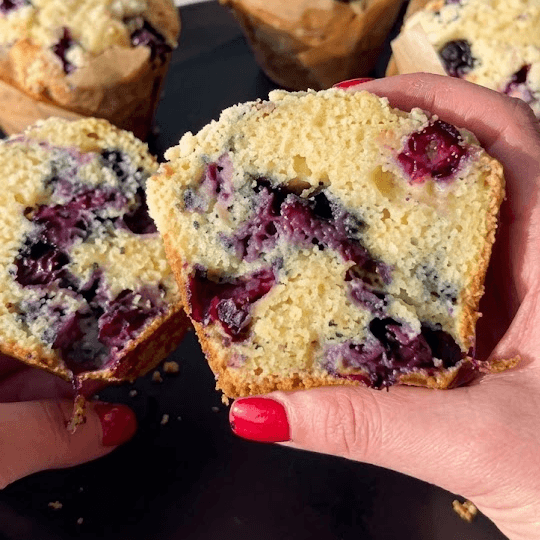 Muffin de arándanos