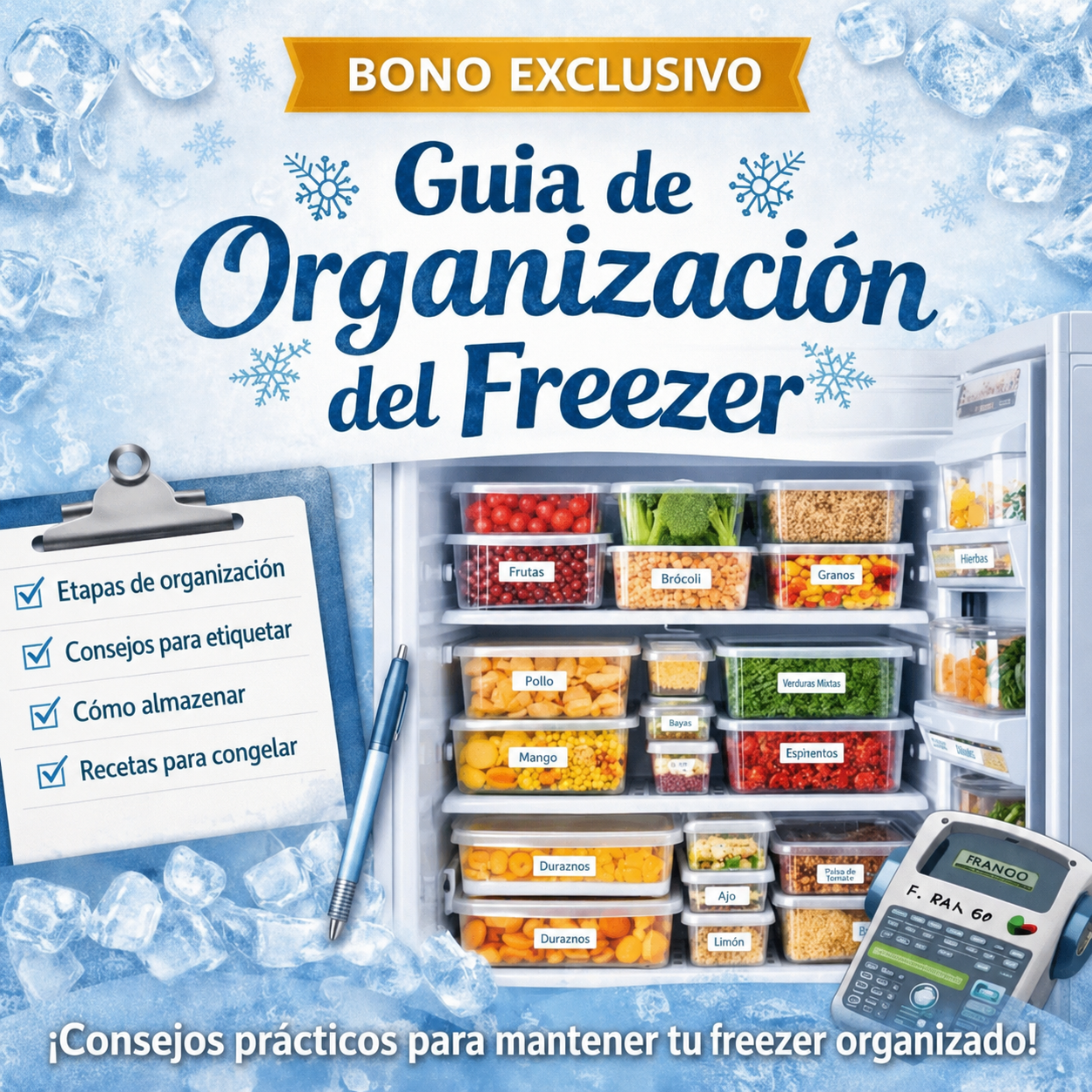 Guía de Organización del Freezer